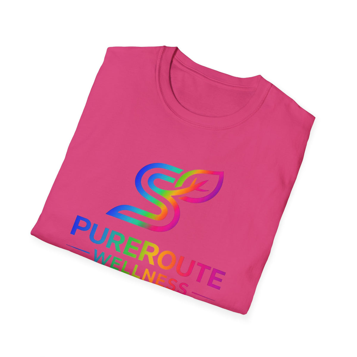 PurerRoute Wellness Rainbow Logo T-Shirt