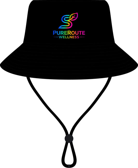 PureRoute Wellness Wide Brim Bucket Hat