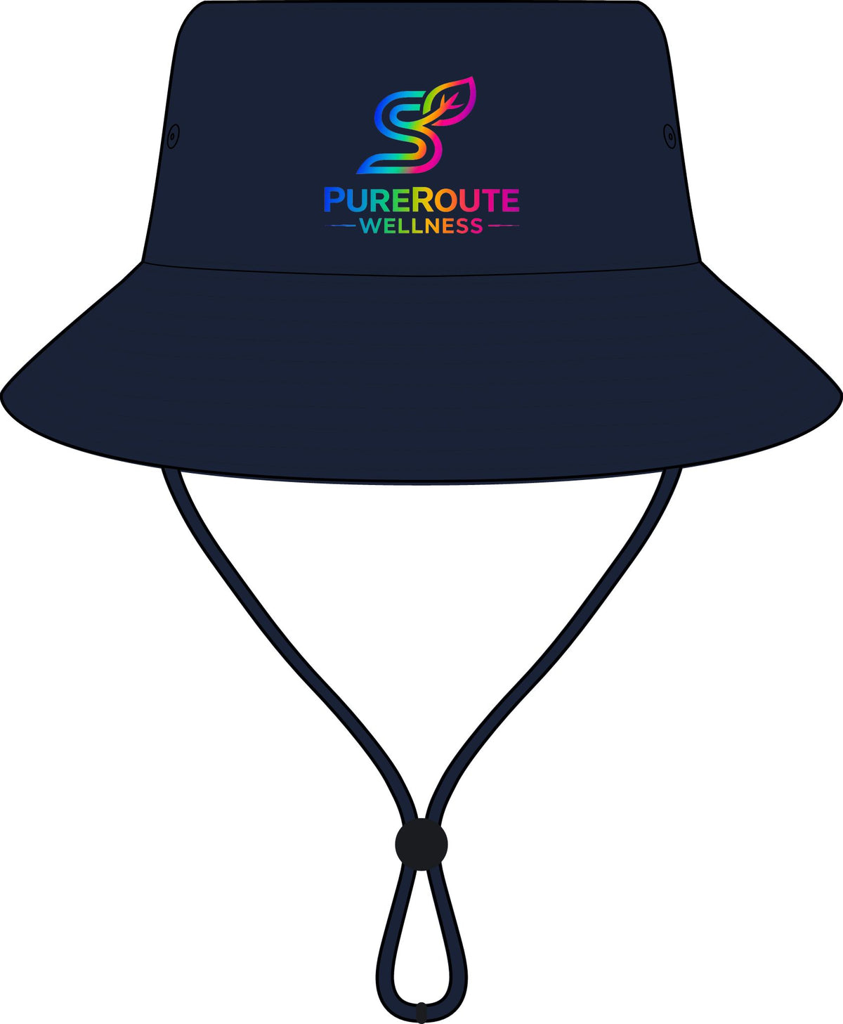 PureRoute Wellness Wide Brim Bucket Hat