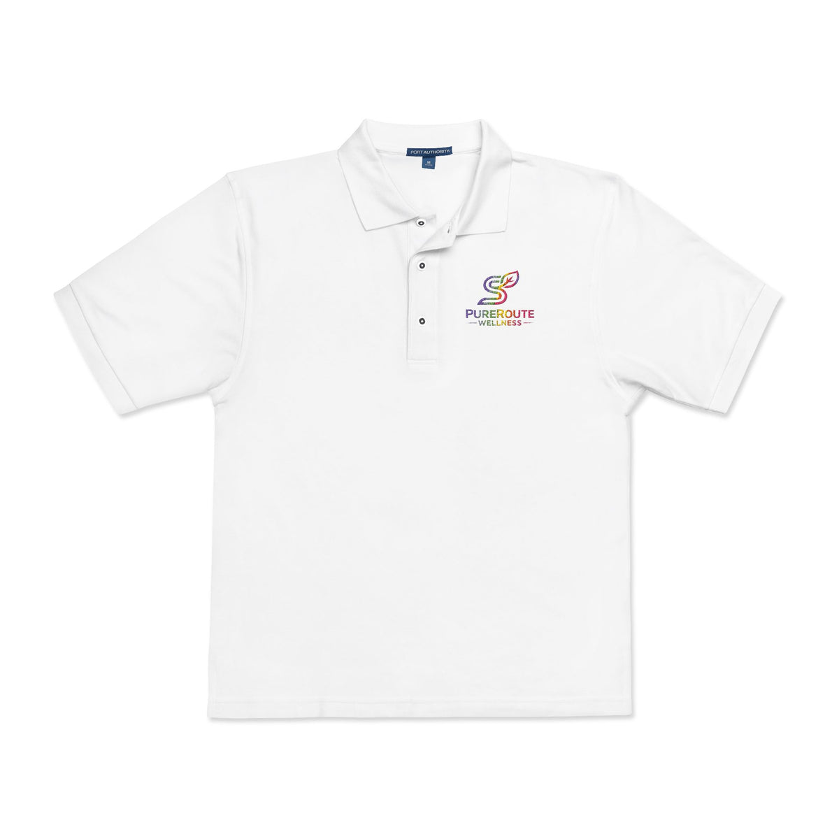 Embroidered Colorful Logo Polo Shirt