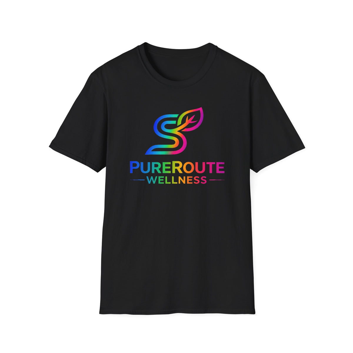 PurerRoute Wellness Rainbow Logo T-Shirt