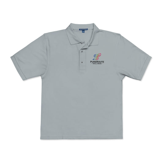 Pursuit of Wellness Embroidered Polo Shirt