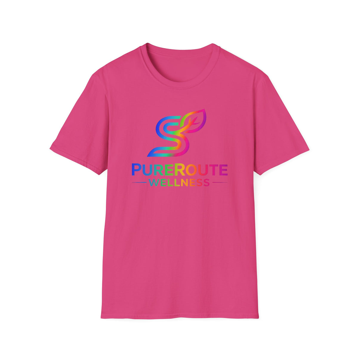PurerRoute Wellness Rainbow Logo T-Shirt