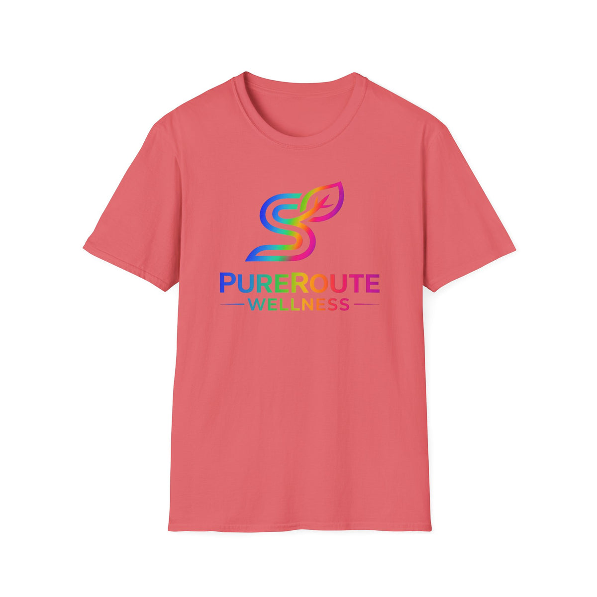 PurerRoute Wellness Rainbow Logo T-Shirt