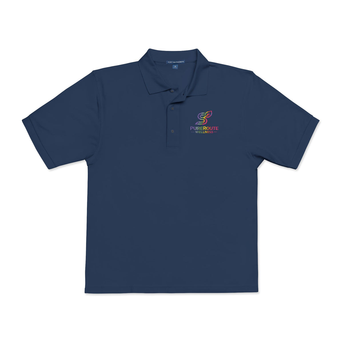 Embroidered Colorful Logo Polo Shirt
