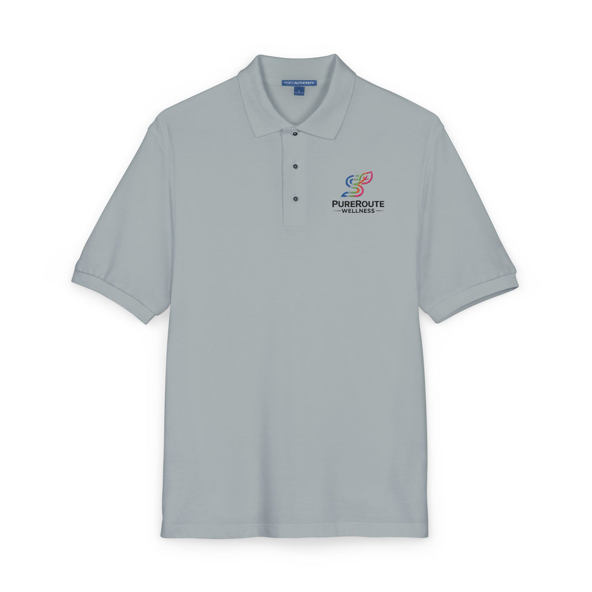 Pursuit of Wellness Embroidered Polo Shirt
