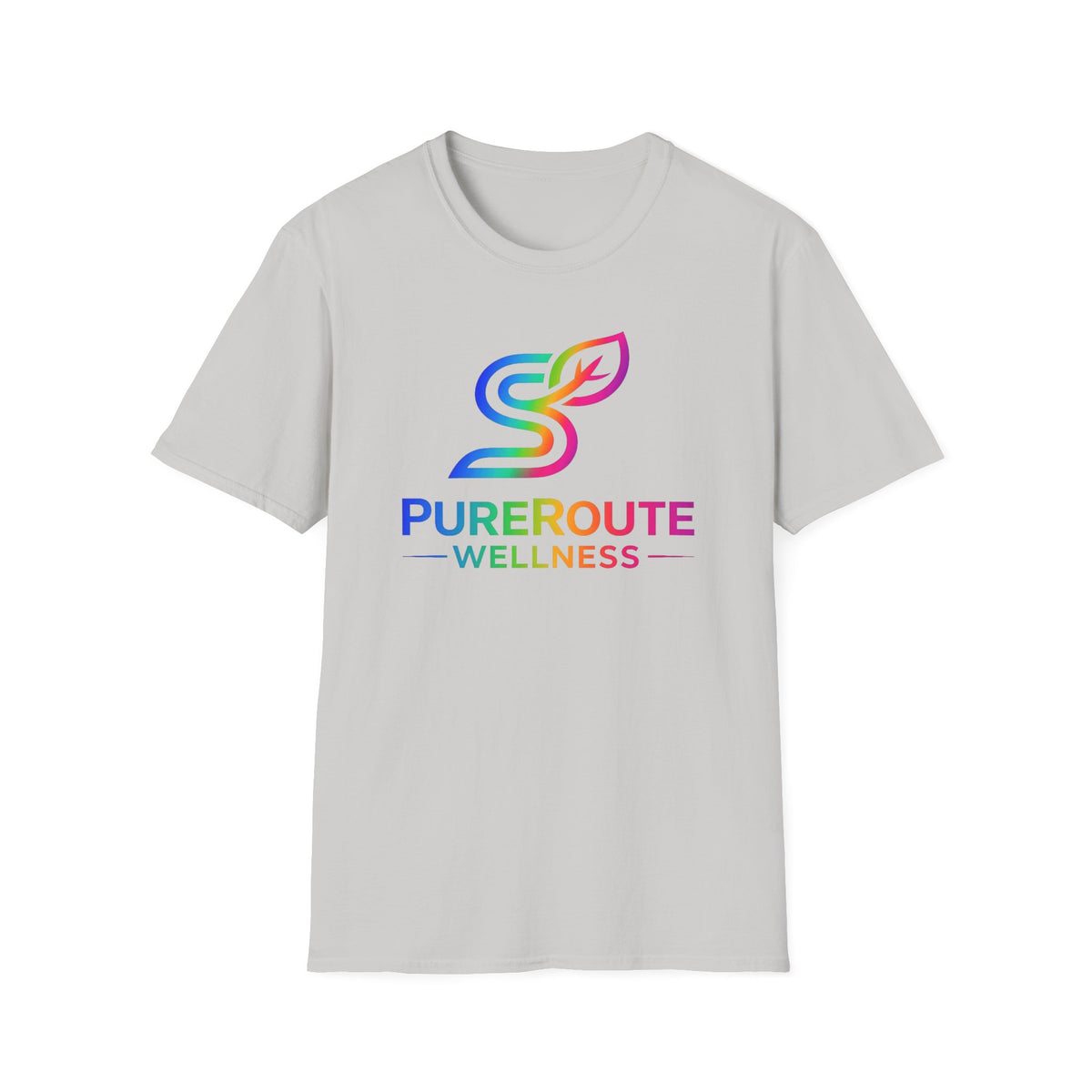 PurerRoute Wellness Rainbow Logo T-Shirt