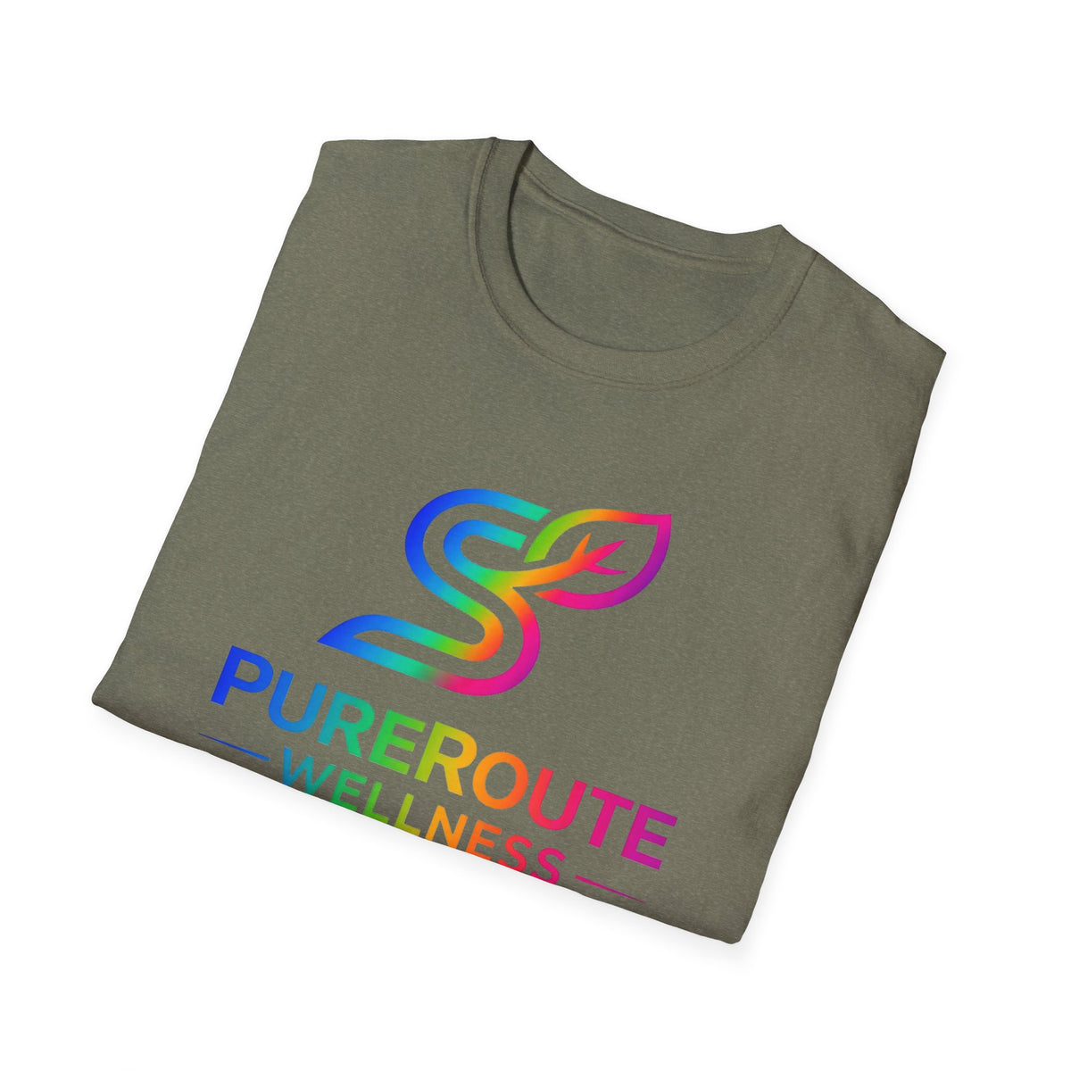 PurerRoute Wellness Rainbow Logo T-Shirt
