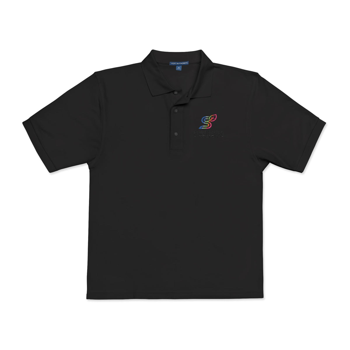 Pursuit of Wellness Embroidered Polo Shirt