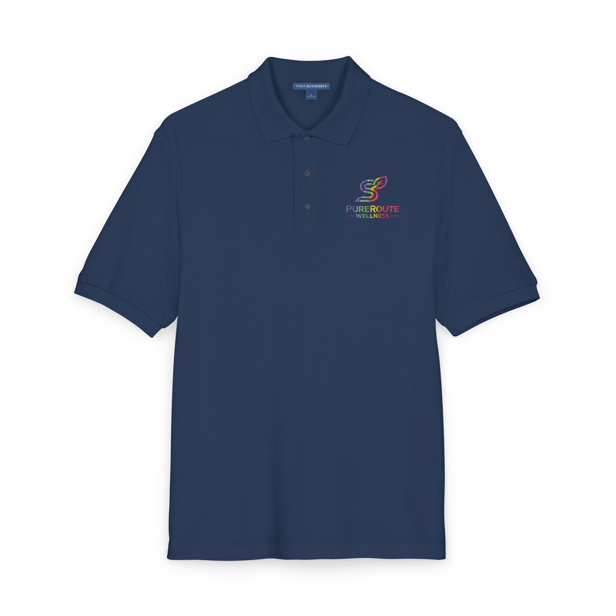 Embroidered Colorful Logo Polo Shirt