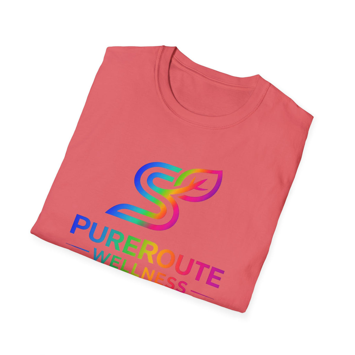 PurerRoute Wellness Rainbow Logo T-Shirt