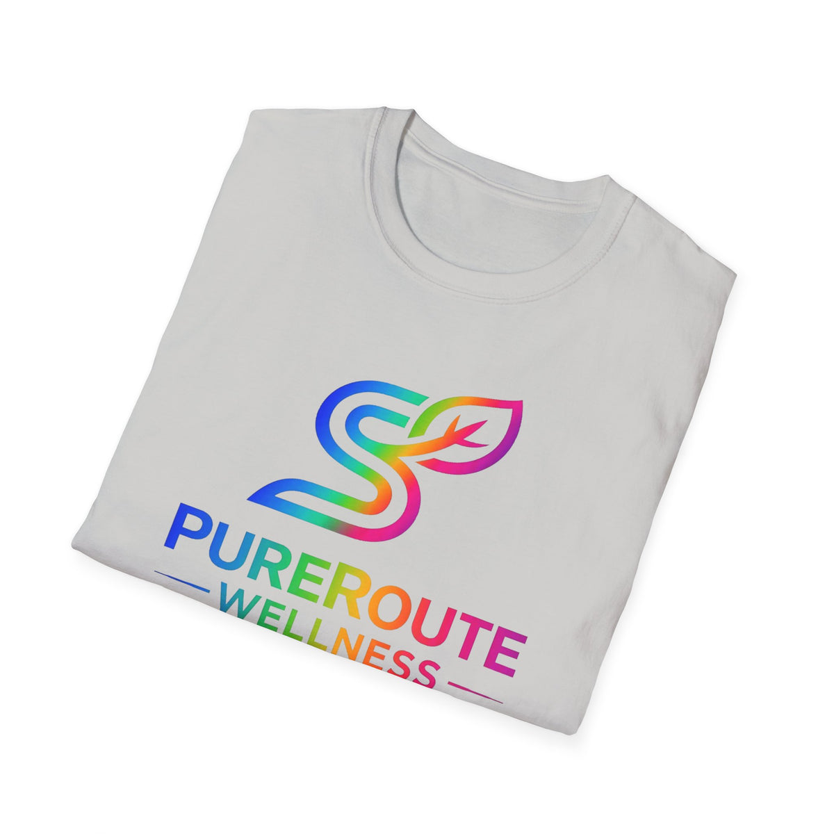 PurerRoute Wellness Rainbow Logo T-Shirt