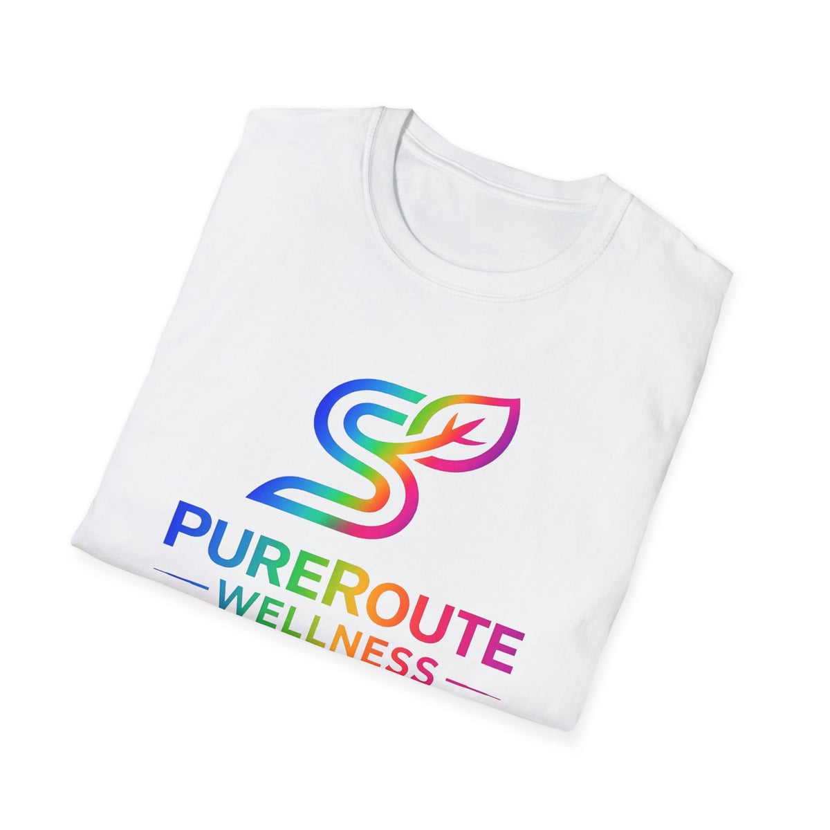 PurerRoute Wellness Rainbow Logo T-Shirt