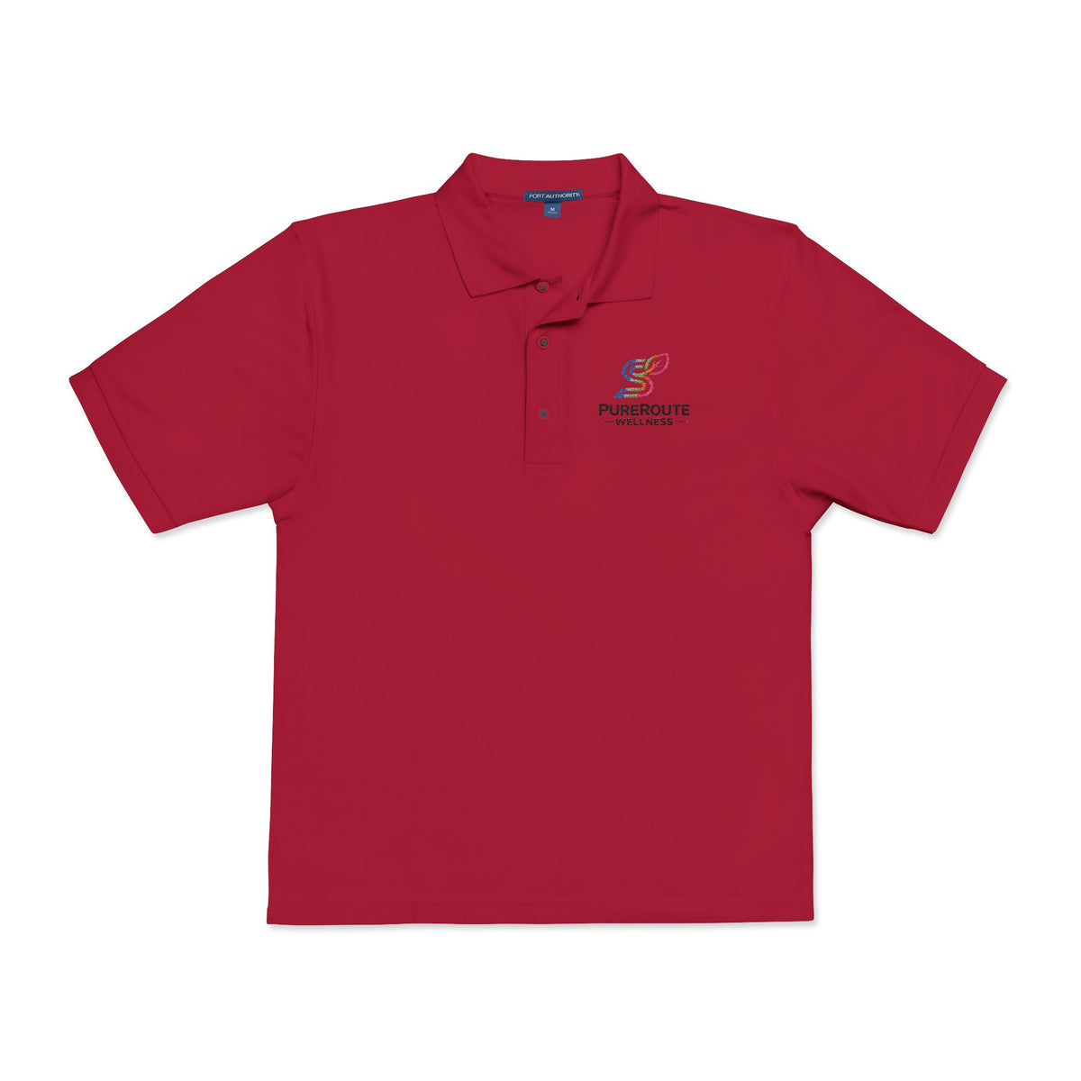 Pursuit of Wellness Embroidered Polo Shirt