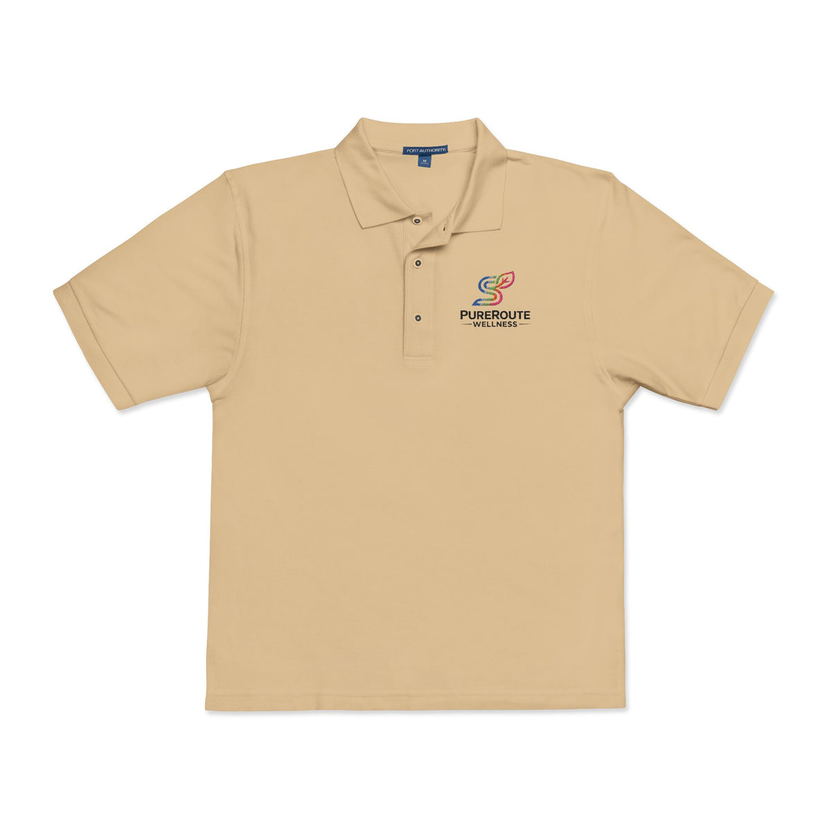 Pursuit of Wellness Embroidered Polo Shirt