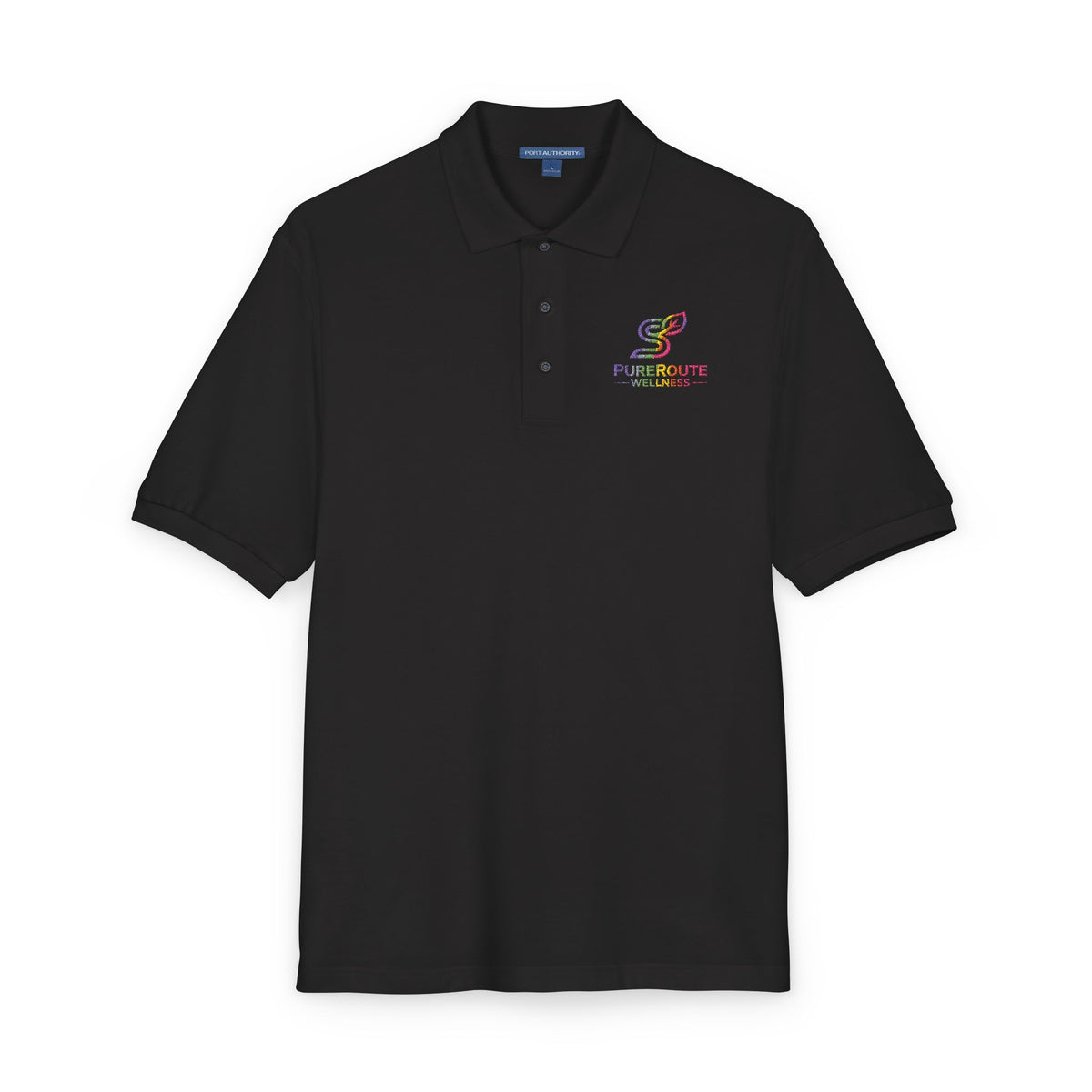 Embroidered Colorful Logo Polo Shirt