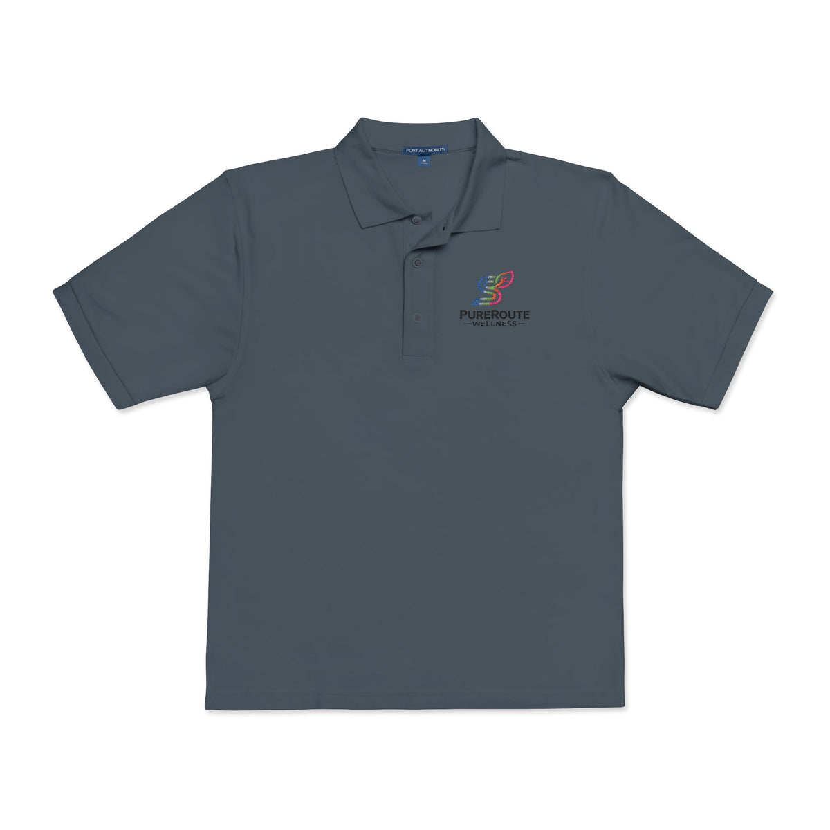 Pursuit of Wellness Embroidered Polo Shirt