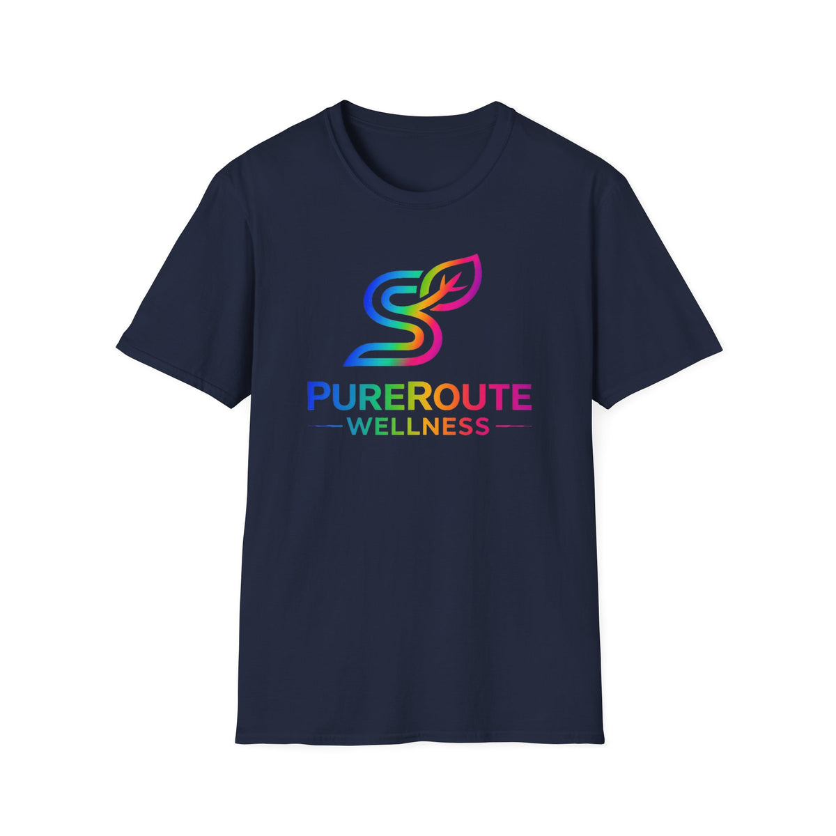 PurerRoute Wellness Rainbow Logo T-Shirt
