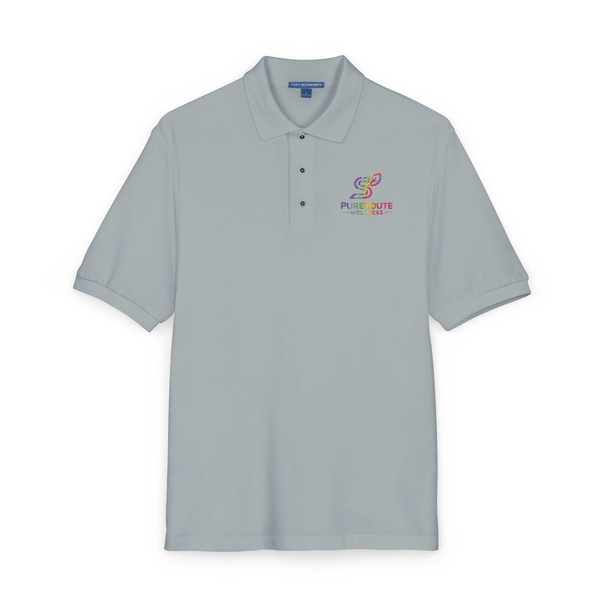 Embroidered Colorful Logo Polo Shirt
