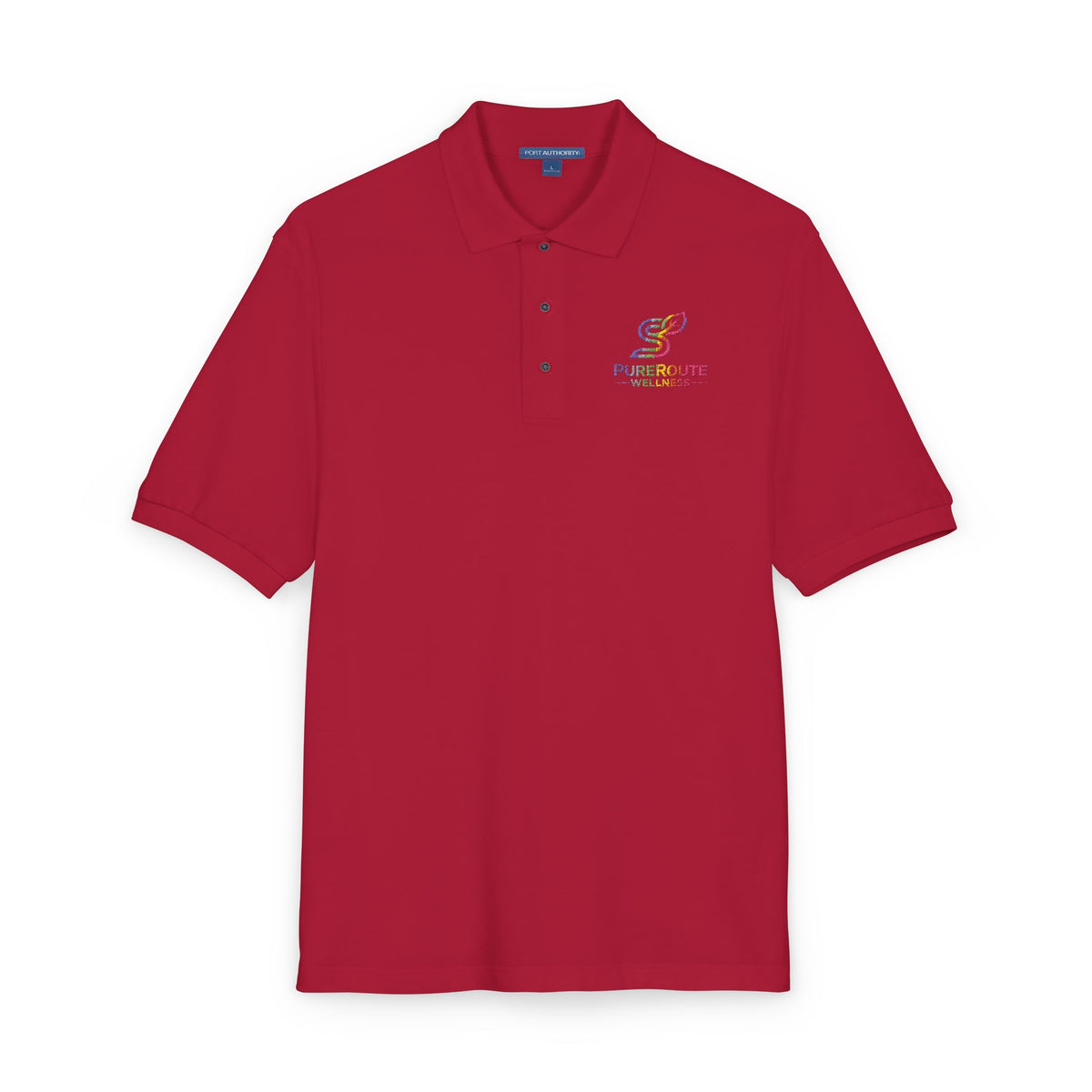 Embroidered Colorful Logo Polo Shirt