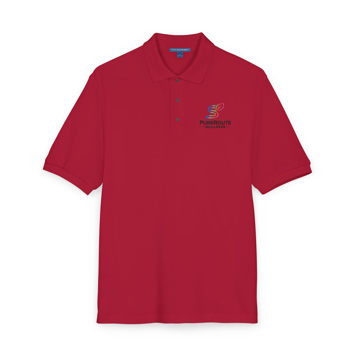 Pursuit of Wellness Embroidered Polo Shirt