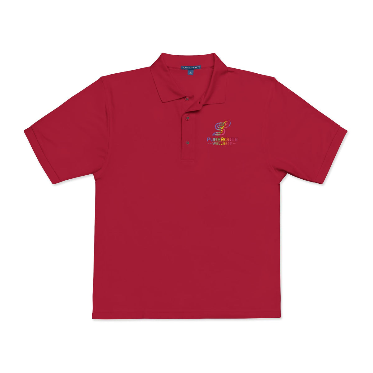 Embroidered Colorful Logo Polo Shirt