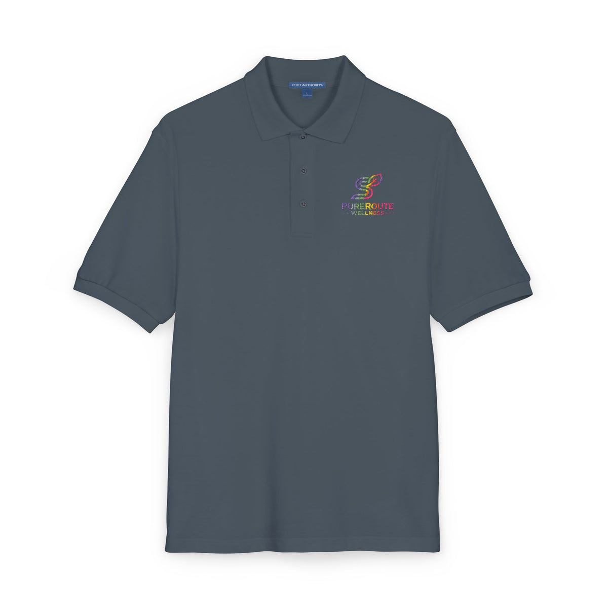Embroidered Colorful Logo Polo Shirt