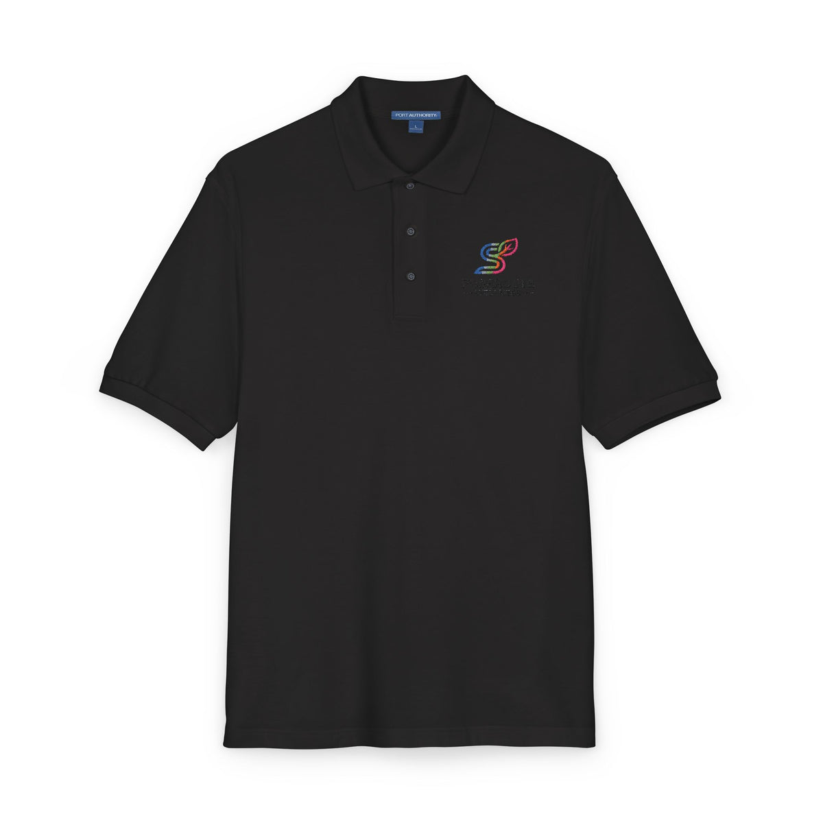 Pursuit of Wellness Embroidered Polo Shirt