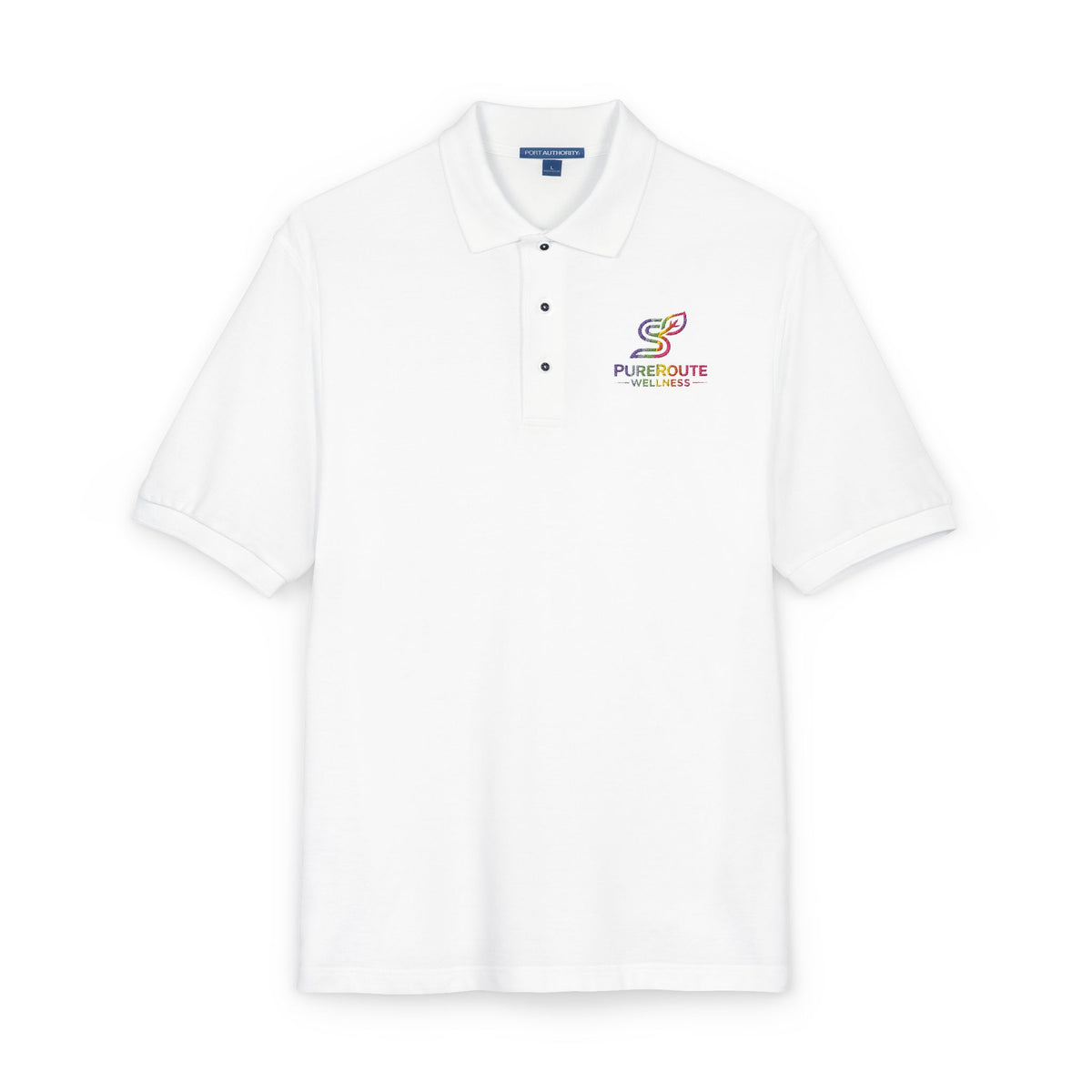 Embroidered Colorful Logo Polo Shirt
