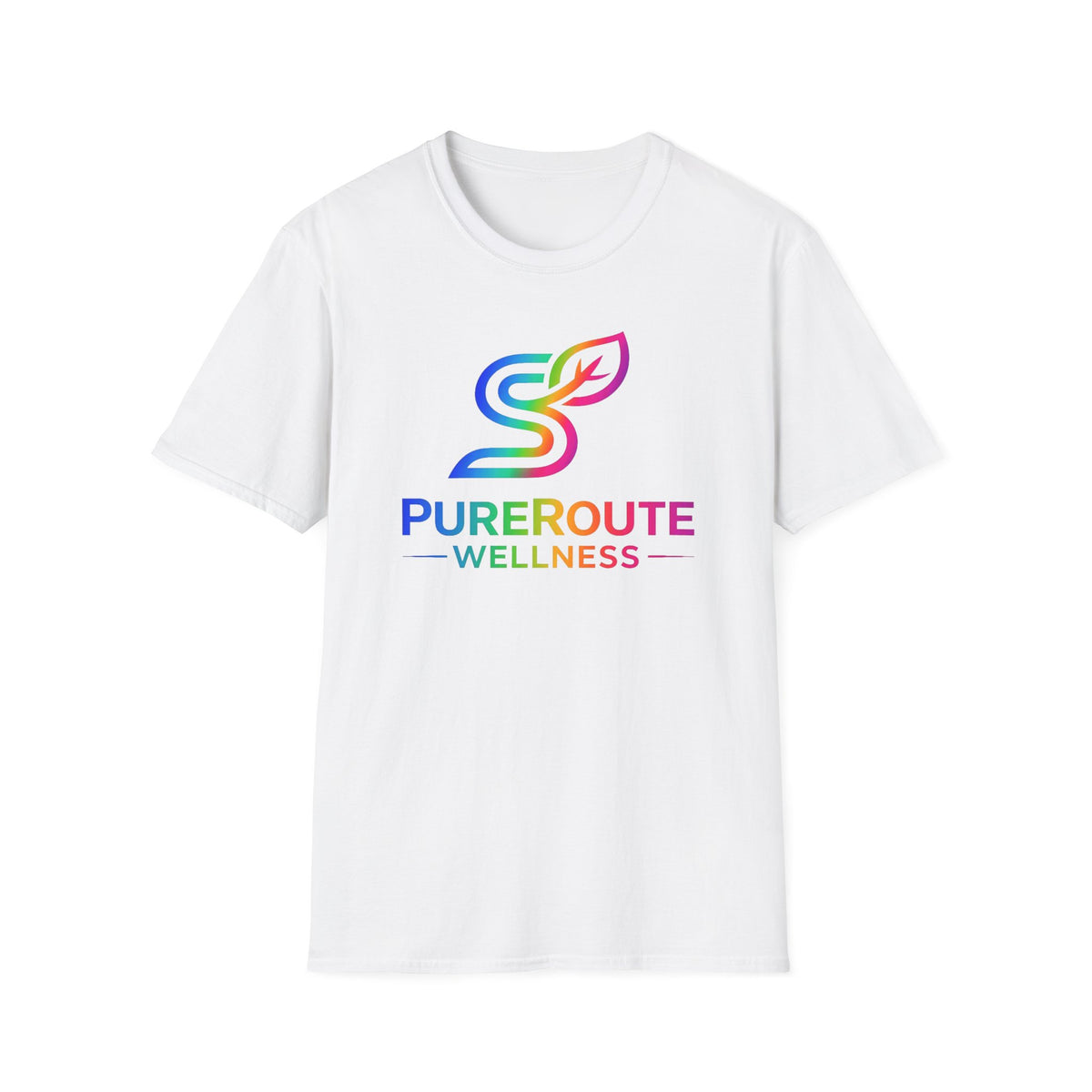 PurerRoute Wellness Rainbow Logo T-Shirt