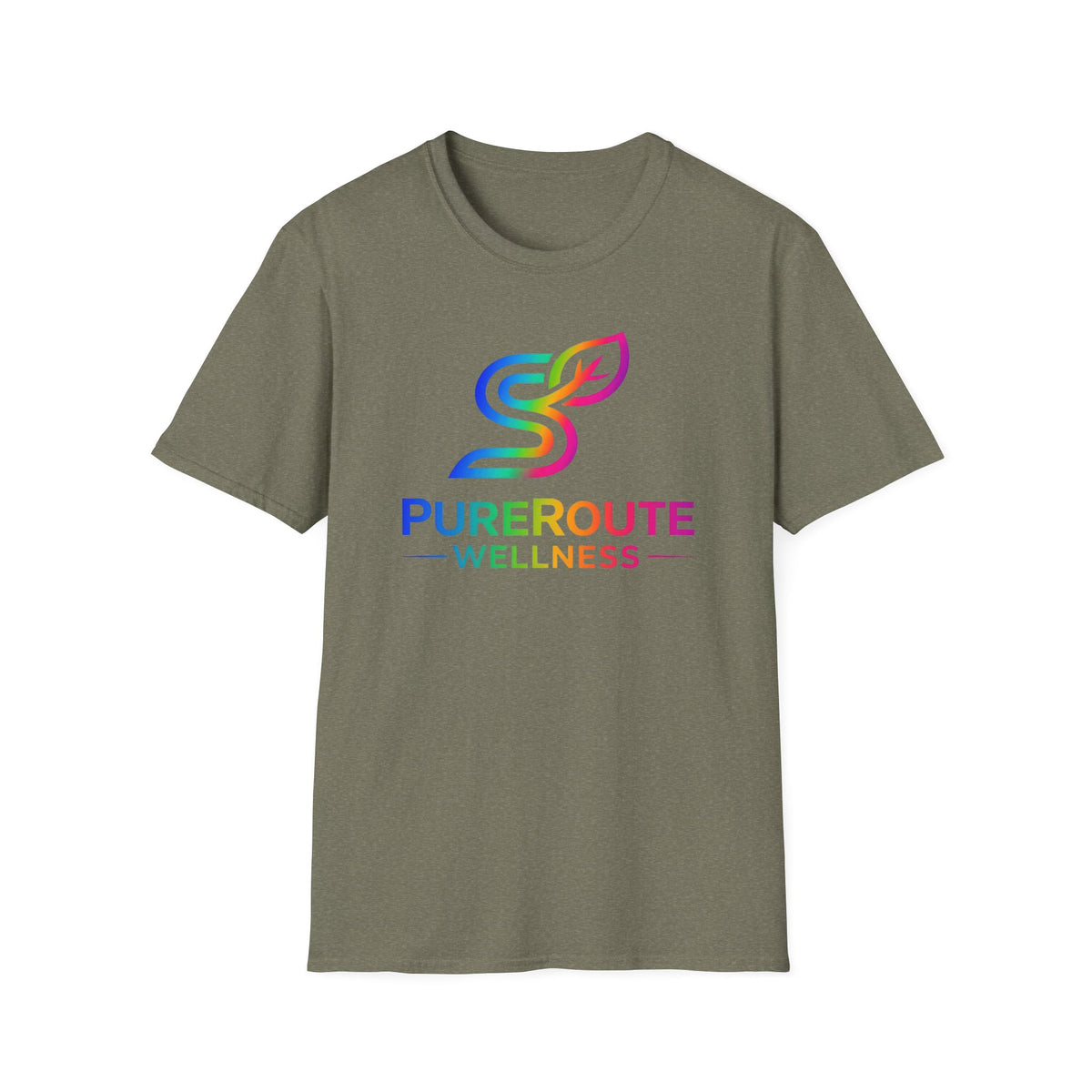 PurerRoute Wellness Rainbow Logo T-Shirt