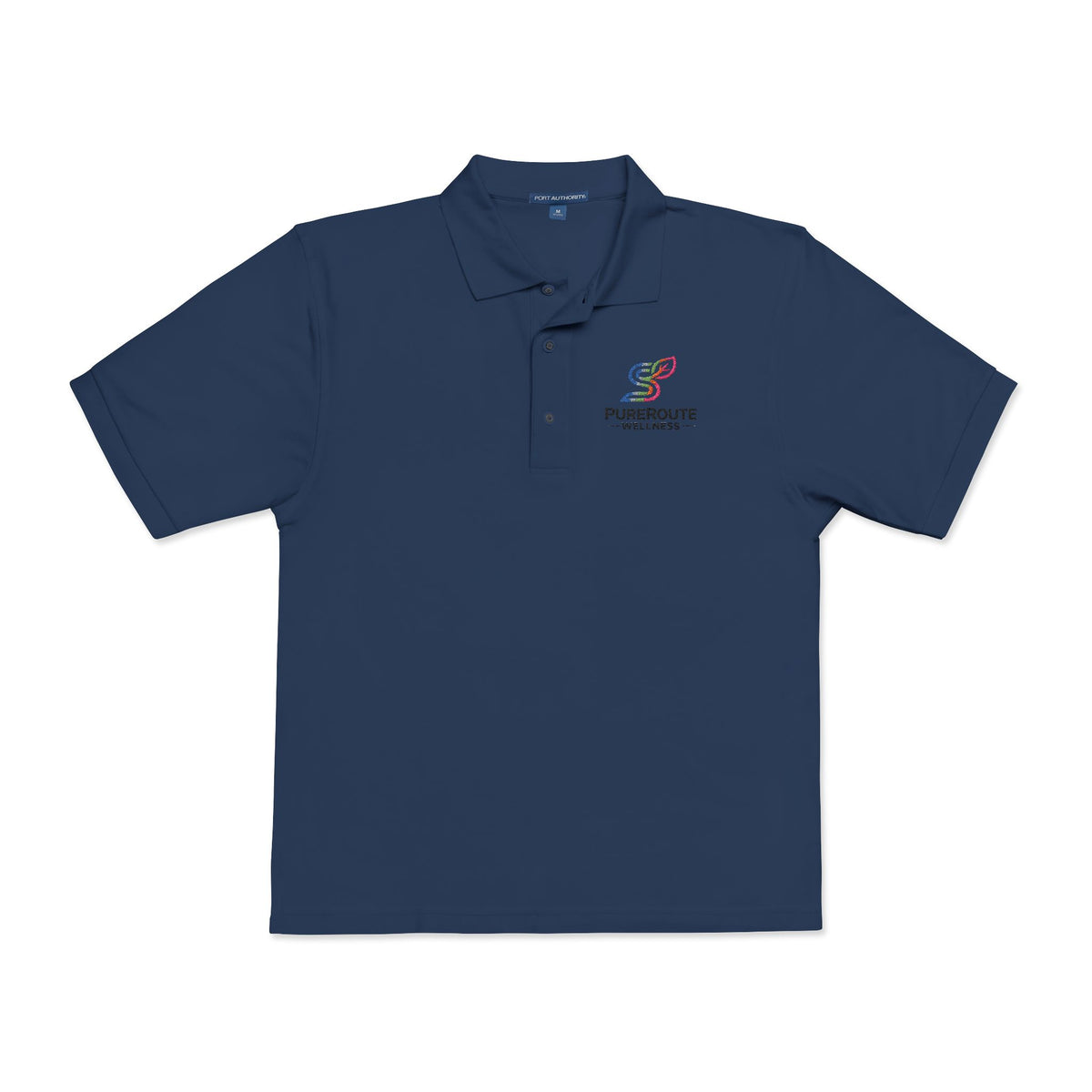 Pursuit of Wellness Embroidered Polo Shirt