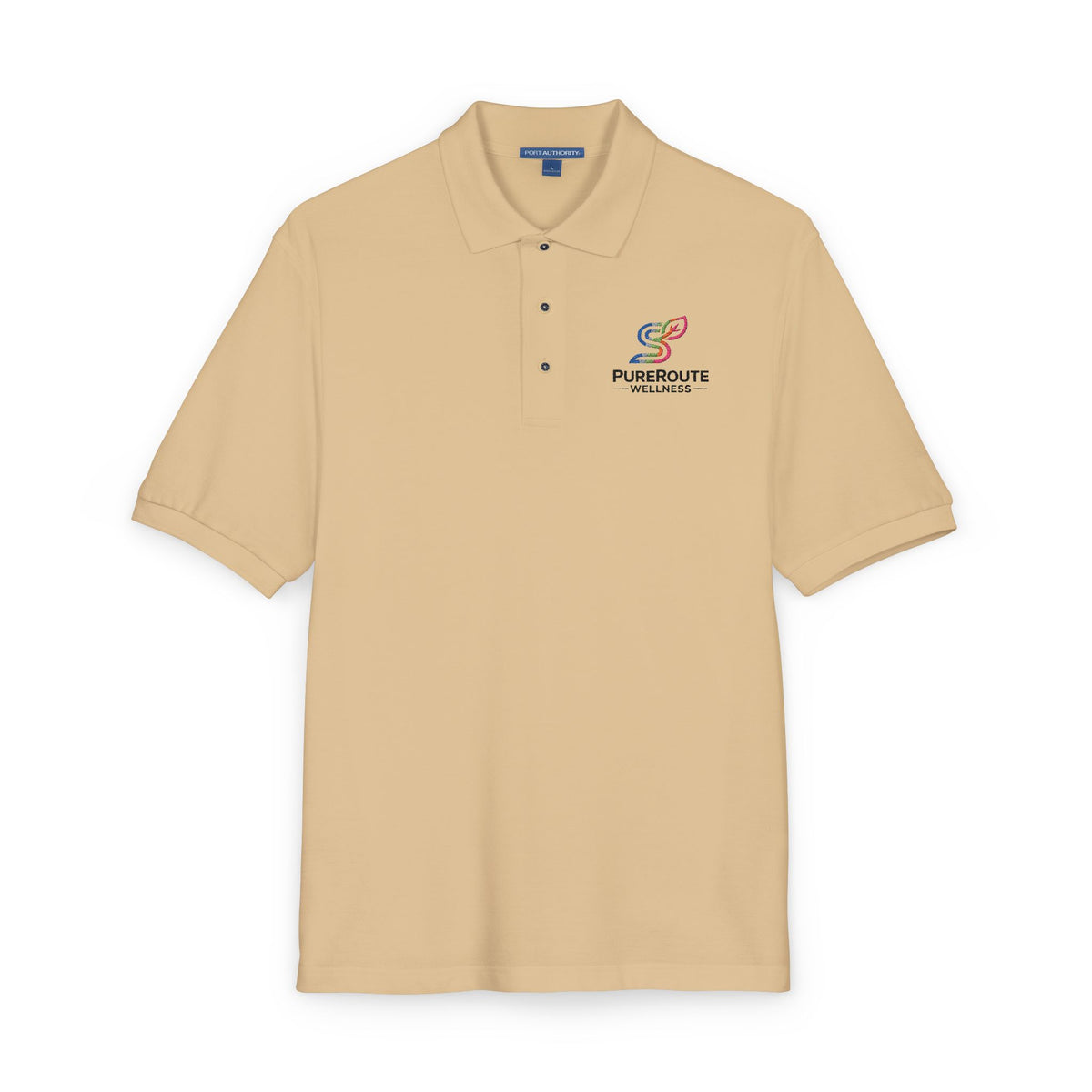 Pursuit of Wellness Embroidered Polo Shirt