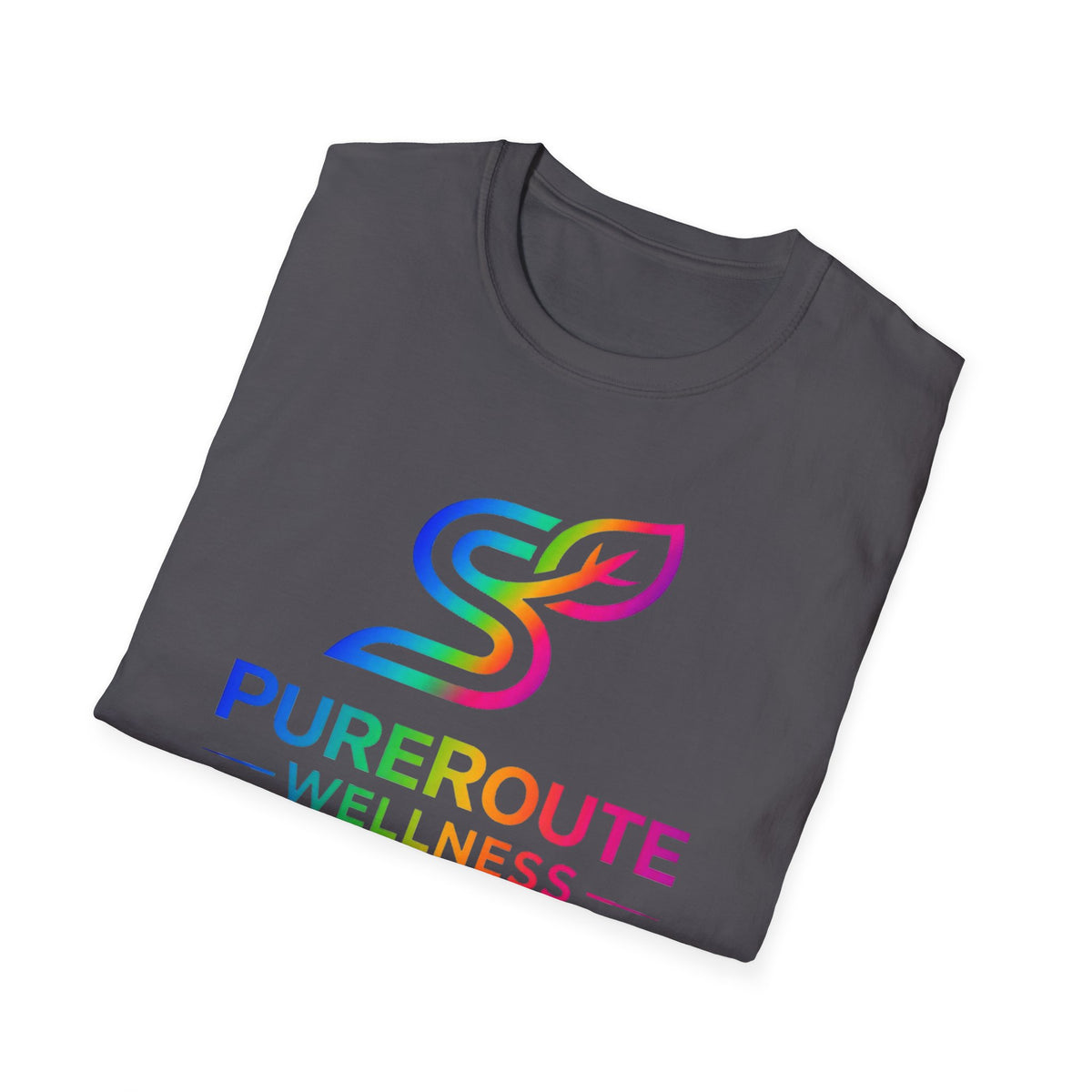 PurerRoute Wellness Rainbow Logo T-Shirt