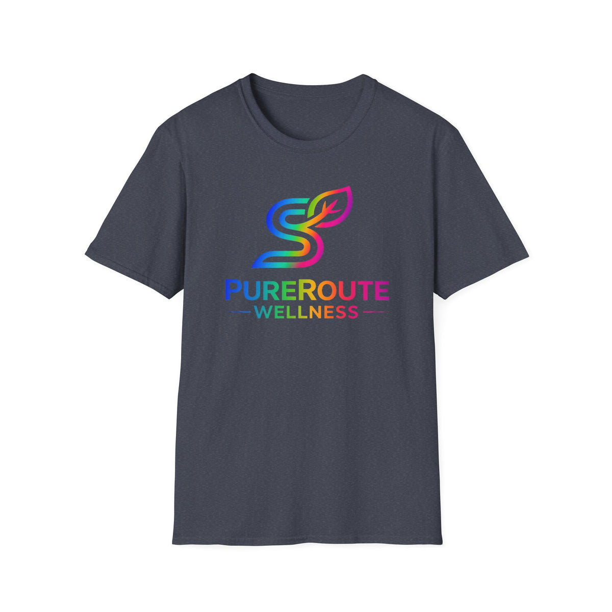 PurerRoute Wellness Rainbow Logo T-Shirt