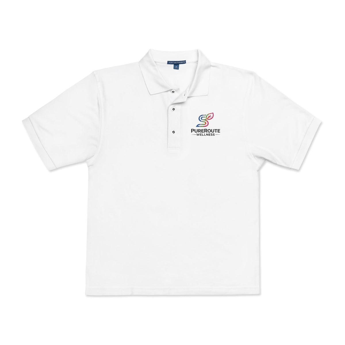 Pursuit of Wellness Embroidered Polo Shirt